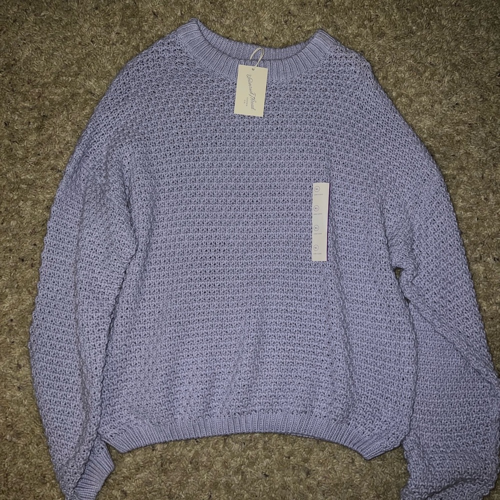 Lavender knit sweater
